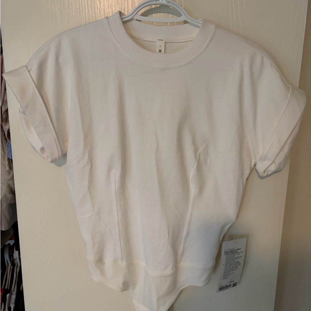 LuluLemon White T shirt Bodysuit